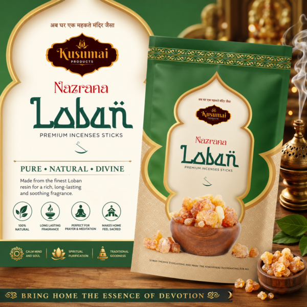 Kusumai Nazrana Loban Premium Incense Sticks – 120g