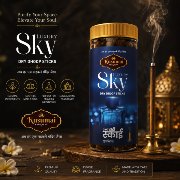 Kusumai Luxury Sky Dry Dhoop Sticks (100g)